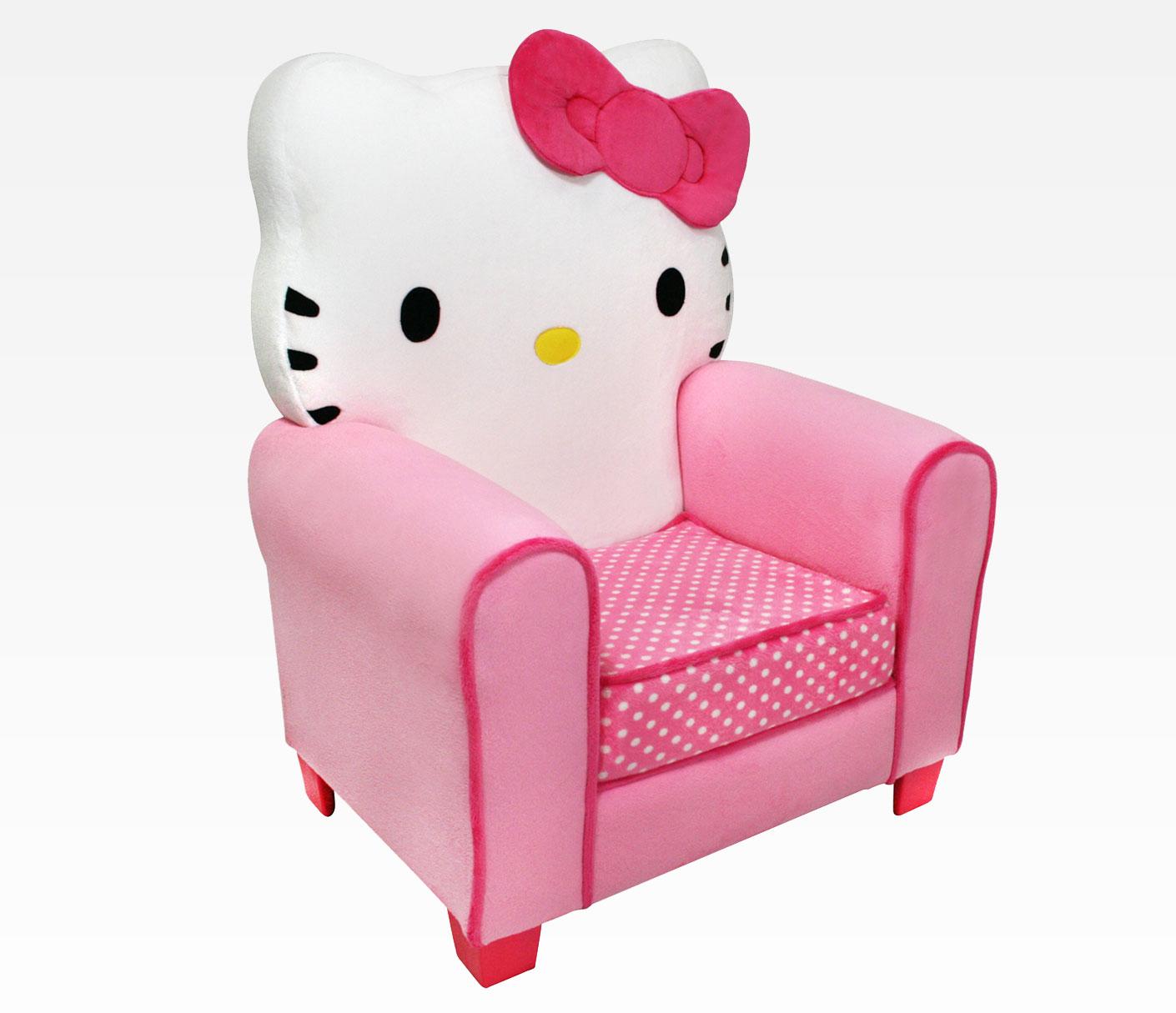 poltrona rosa di hello kitty accessori camera da letto