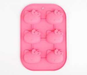 stampo teglia in silicone di hello kitty rosa da forno cucina dolci rosa